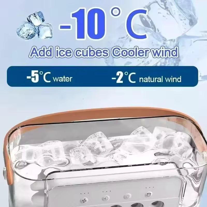 Portable Air Conditioner Fan with 3 Wind Speeds | 3 Spray Unique Modes
